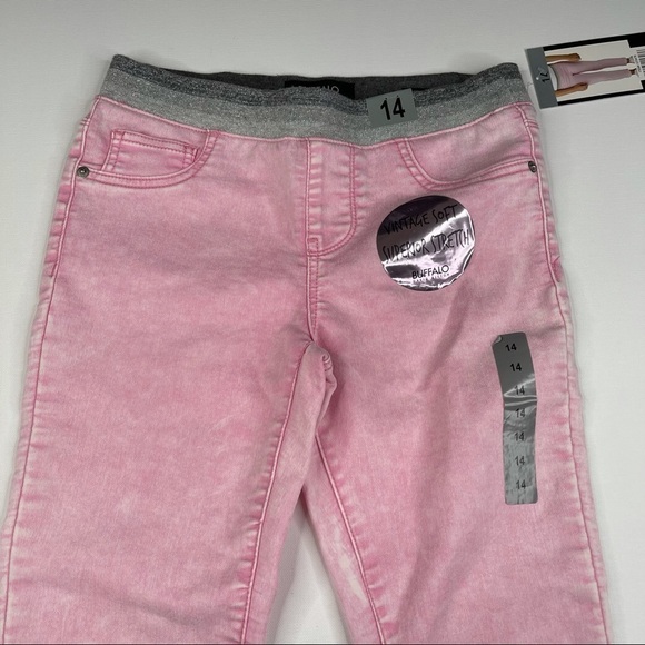 Buffalo Pants Pink Jogger Legging Skinny Soft Playground School Barbie 14 New - Picture 4 of 12